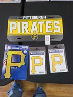 Pirates decals & license plate
