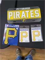 Pirates decals & license plate