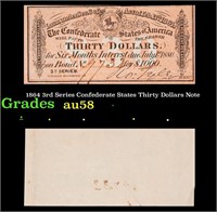 1864 3rd Series Confederate States Thirty Dollars