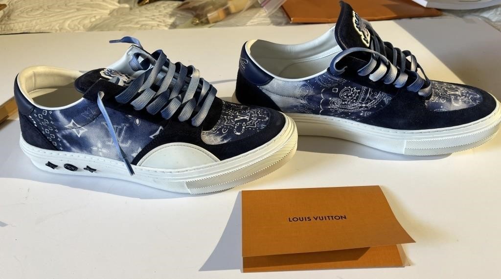 Louis Vuitton Blue Sneakers (New In Box)