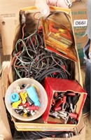 Box Lot: Electrical & Garage Items