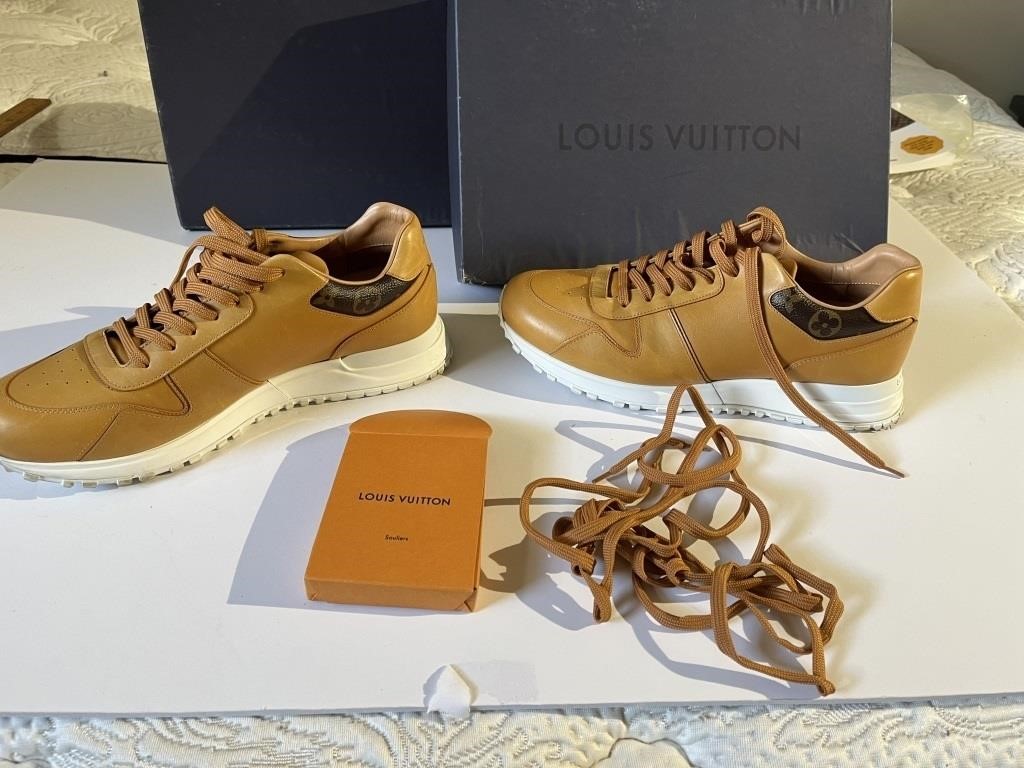 Louis Vuitton Brown Sneakers W/ Box