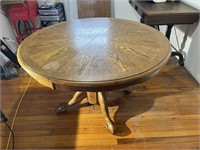 Solid Wood Pedestal Dining Table