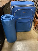 Delsey large size luggage & yoga mat