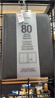 Ultra pro holds 80 cards for pocket zipped top