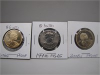 Pair of Sacagawea $1.00 Coins & 1 Susan B Anthony
