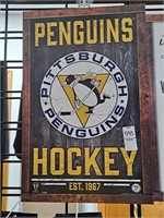 Penguins Pittsburgh hockey wall hanging