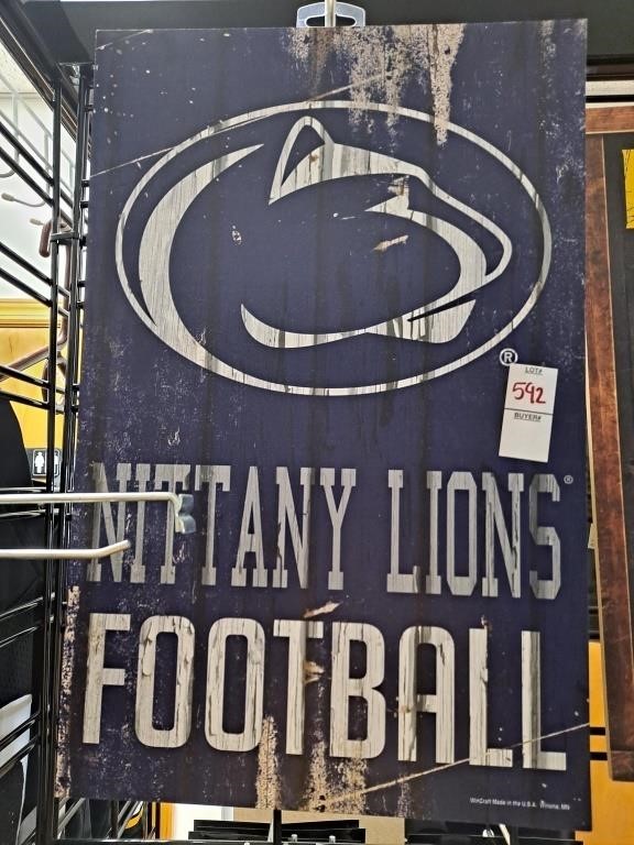 Nittany lions football wall hanging