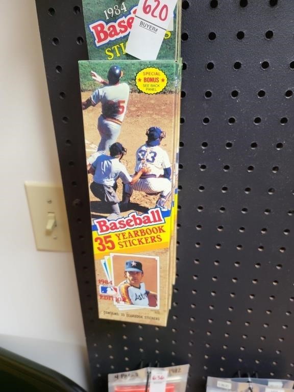1984 baseball35  year book stickers 3 packages