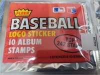4 packs 1982 fleer Baseball logo  Stickers