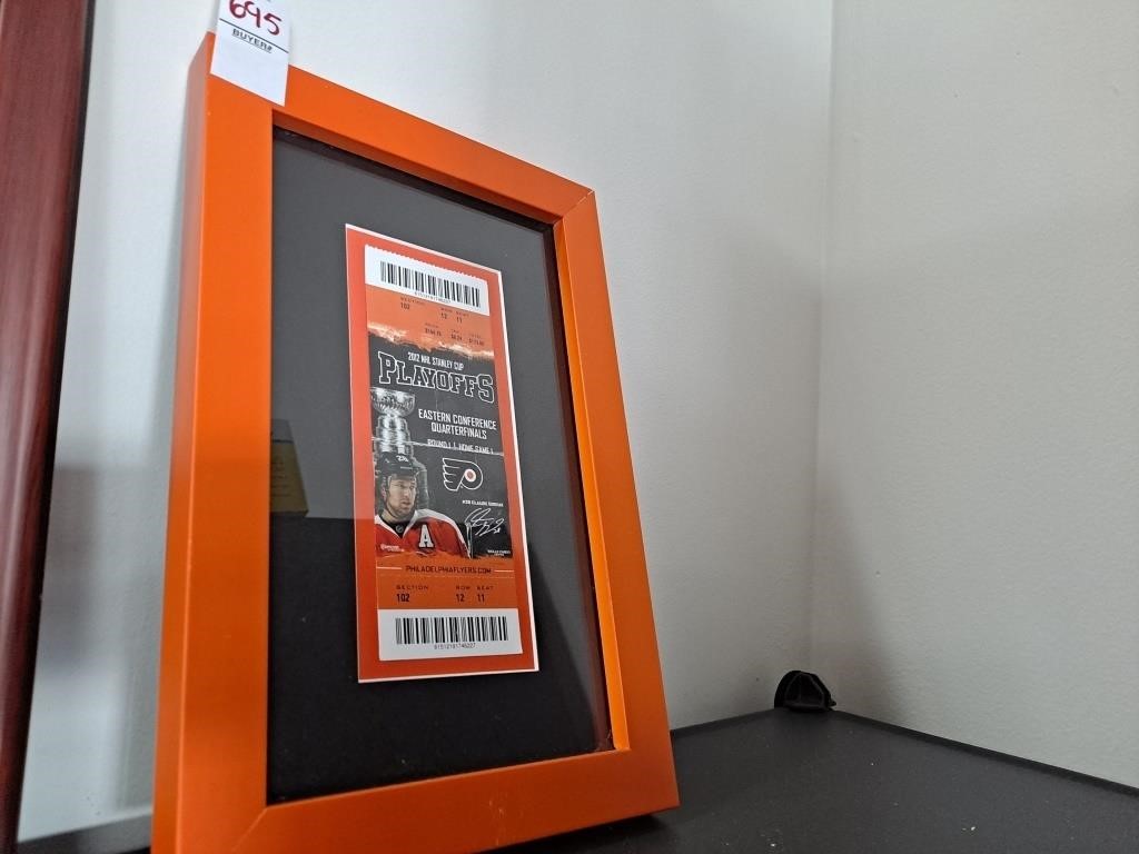 2012 NFL Stanley Cup playoff ticket frame
