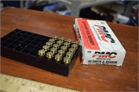 20 Rounds (Partial Box) 40 S&W Ammo