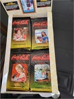 Coca-Cola collector's cards 19 packages 4 cards