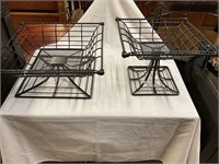 2 Metal table baskets