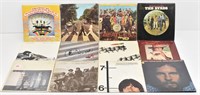 (12) Vinyl 33 RPM Records, The Beatles, The Birds