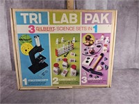 TRI LAB PACL 3 SCIENCE SETS IN 1 1970
