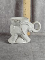 FRANKOMA ELEPHANT GOP COFFEE MUG 1968