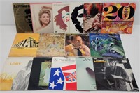 (15) Vinyl 33 RPM Records, Dorsey, Mathis, Miller