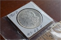 1921-D Silver Dollar