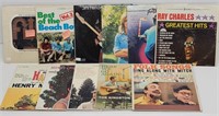 (11) Vinyl 33 RPM Records, Ray Charles, Brinda Lee