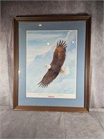 FEDERAL SOARING WITH AMERICAN EAGLE PICTURE SIGNED