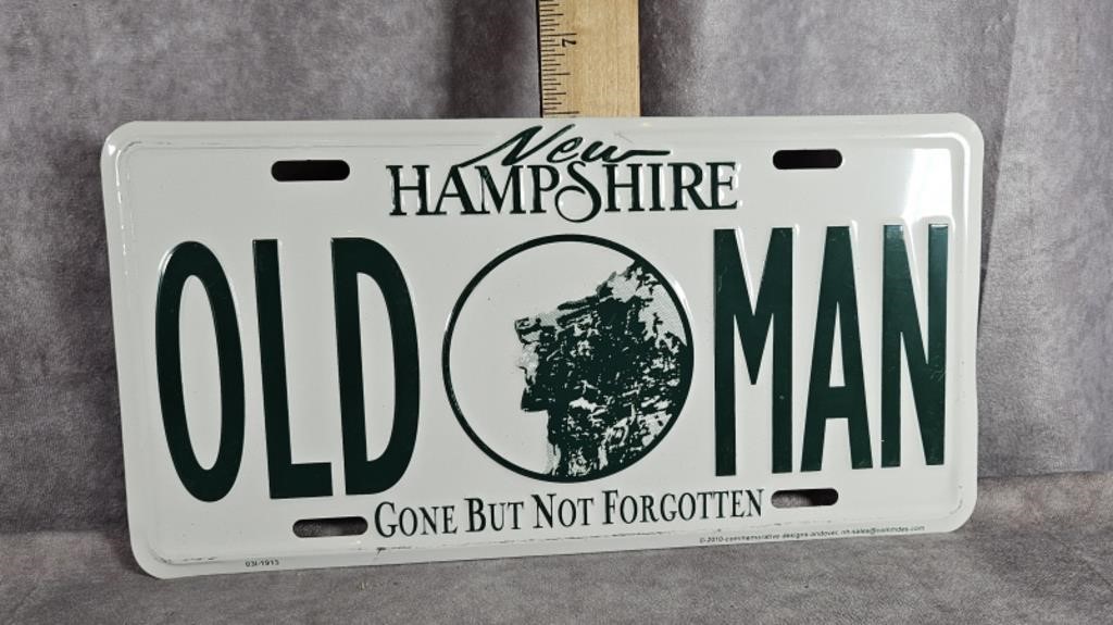 NEW HAMPSHIRE OLD MAN LICENSE PLATE