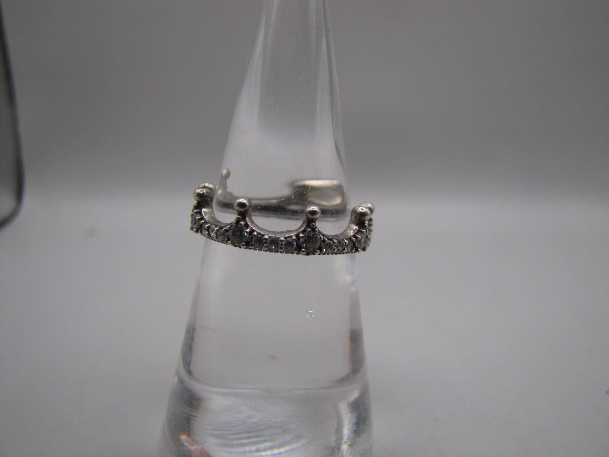 Size 6.75 Sterling Silver Crown Ring