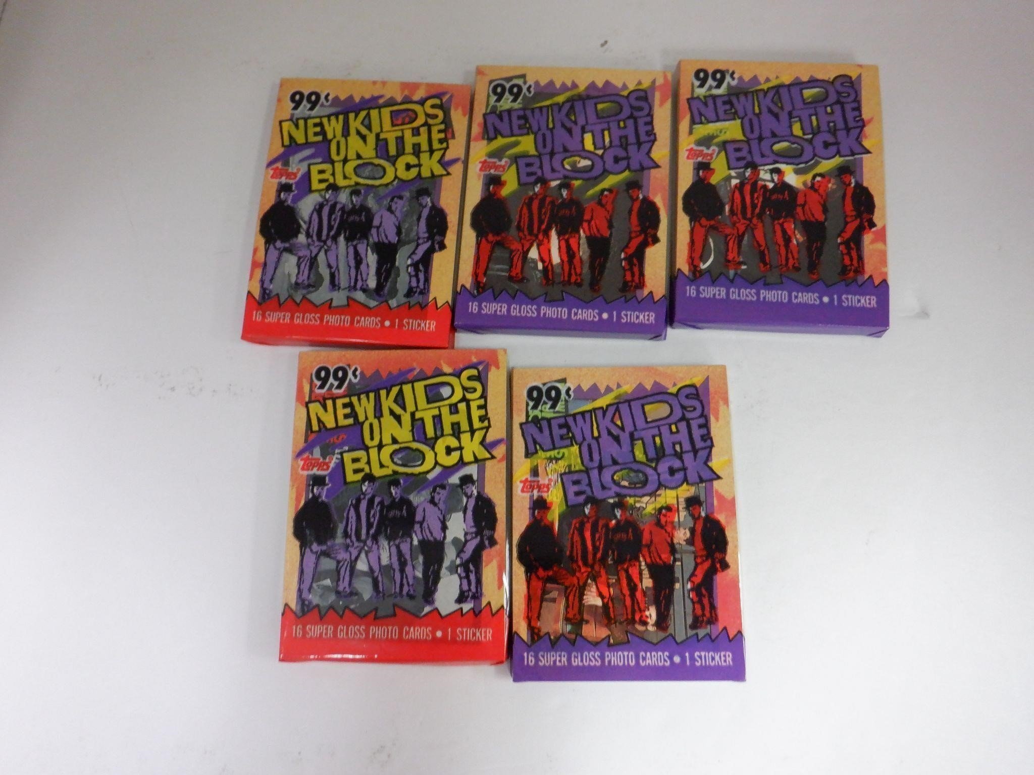 LOT OF 5 1989 NEW KIDS ON THE BLOCK PACKS