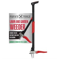 papa's tools Heavy-Duty Stand-up Weeding Puller T