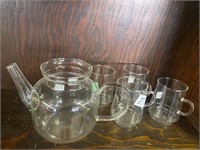 Schott Mainz Jena Therma Glass Teapot no lid 4
