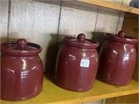 Bybee Canister set (one lid has a chip)