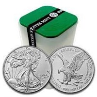 ROLL OF (20) 2024 SILVER EAGLES