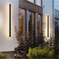 Aipsun 2 Pack Black Outdoor Wall Light 39.4inch M