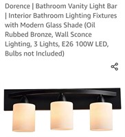 New 3 Light Bathroom Vanity Light Bar