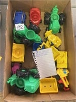17 Toy Vehicles Some Fisher Price and Mattel