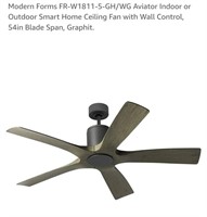 NEW 54" Aviator Smart Ceiling Fan w/Wall Control,