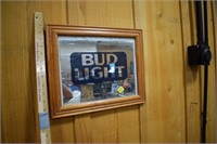 Small Framed Bud Light Mirror