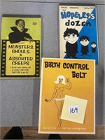 2 Vintage Monster Tablets and Birth Control Belt