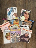 13 Vintage Esquire Magazines -1970's
