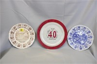 Ruby 40th Anniversary Plate ,Alfred Meakin Englane