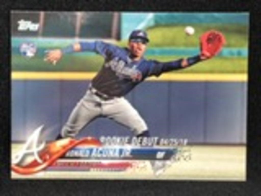 2018 TOPPS RONALD ACUNA JR. ROOKIE TRADING CARD