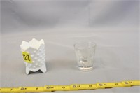 SMALL CANDLE HOLDER AND SHOT GLASS