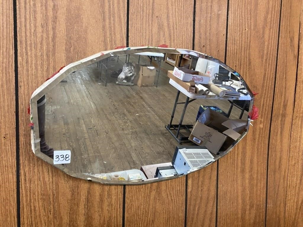 Vintage Oval Mirror 22"x 13"