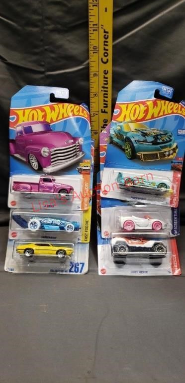 6 New, In Packages Hit Wheels