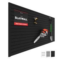 Slatwall Panel Garage Wall Organizer: Heavy Duty