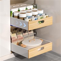 POKIPO Pull Out Drawer for Cabinet, Metal Slide O
