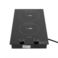 Double Burners Ceramic Cook Top, 110v Electric Co