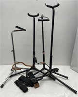 Instrument Stands with Guitar Straps