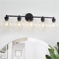 diniluse Black Bathroom Light Fixtures, 5 Lights