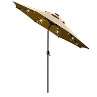 Sunnyglade 9' Solar LED Lighted Patio Umbrella wi